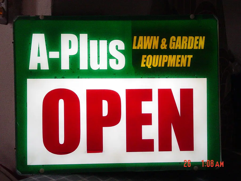 Lighted signs in South Euclid
